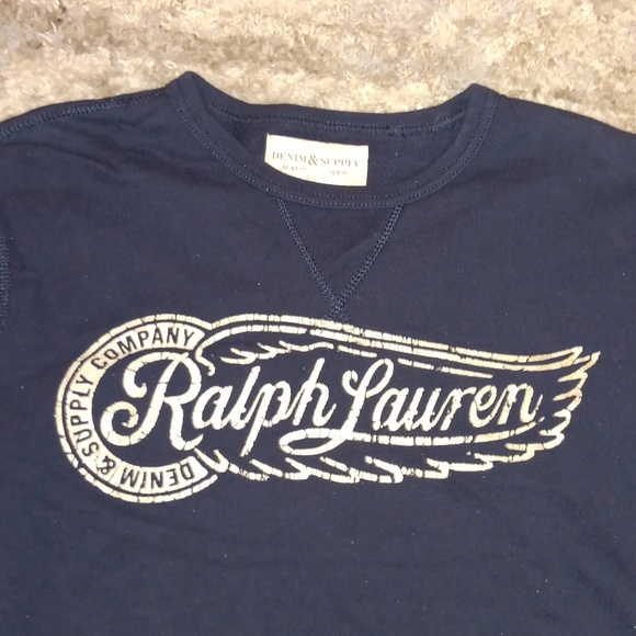 (2)men's szXL sweaters.. RockSmith & Ralph Lauren brand.. grey/navyblue - Picture 10 of 11